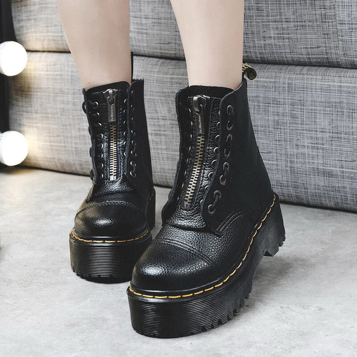 Daisy | Elegant Front Zipper Boots