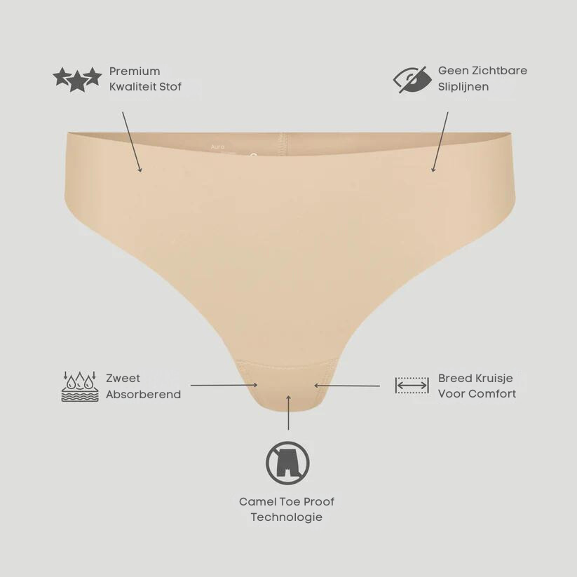 ElleGems™ Invisible Camel Toe String 2+2 FREE