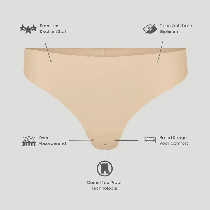 ElleGems™ Invisible Camel Toe String 2+2 FREE