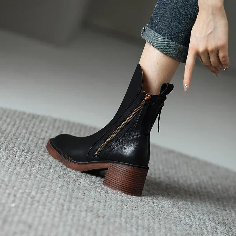 Isolde | Leather Ankle Boots