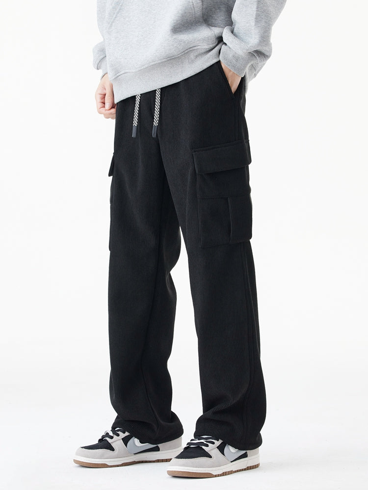 Leo | Woolen Corduroy Cargo Pants