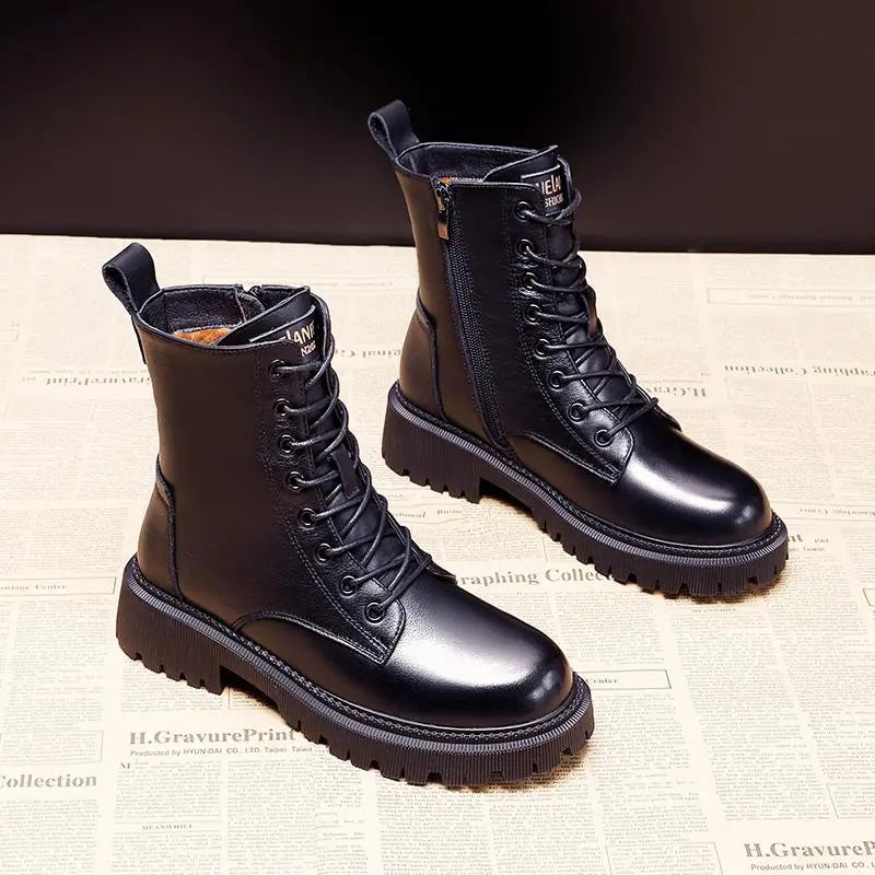 Lena™ | Warm Leather Winter Boots