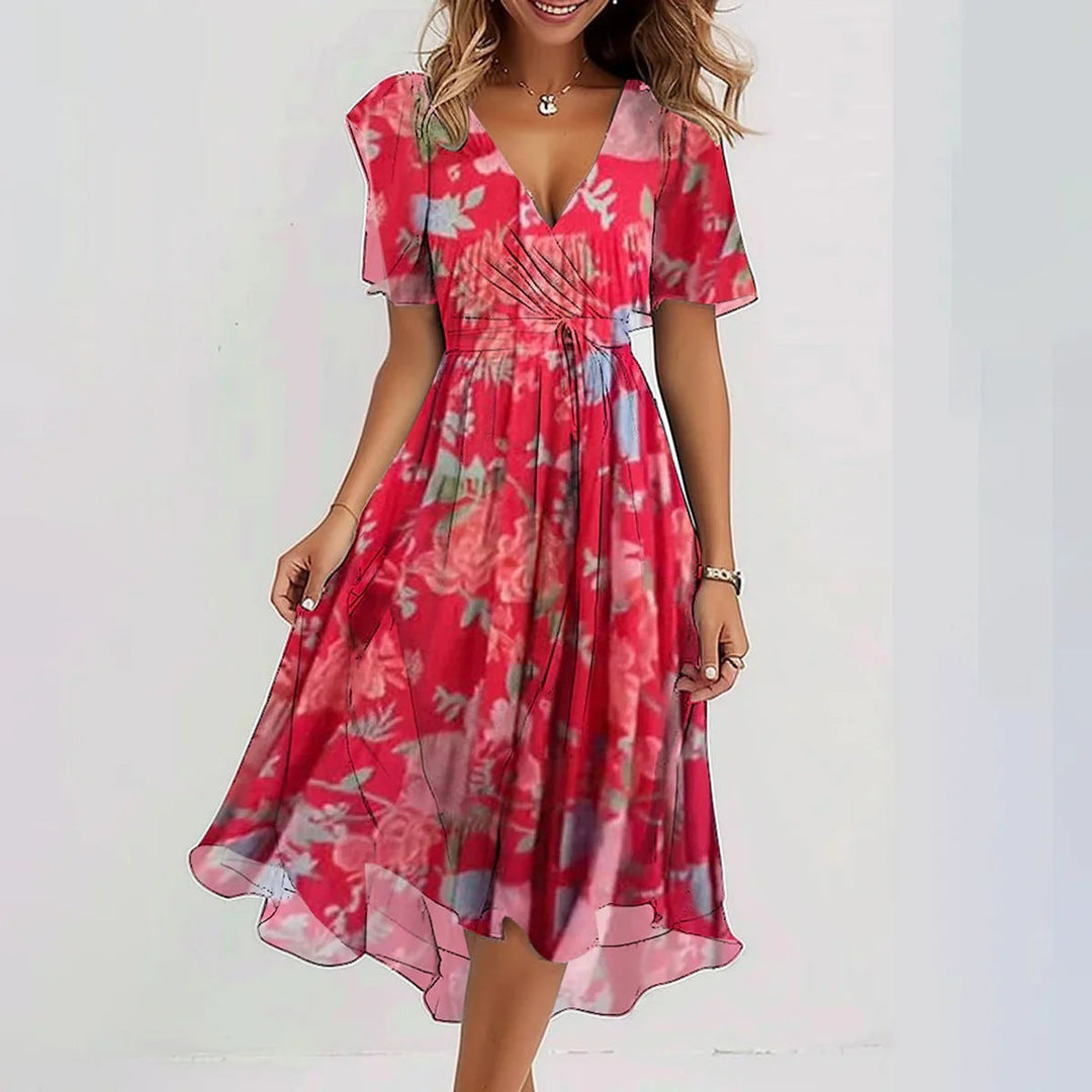 Priscilla | Elegant short sleeve dress