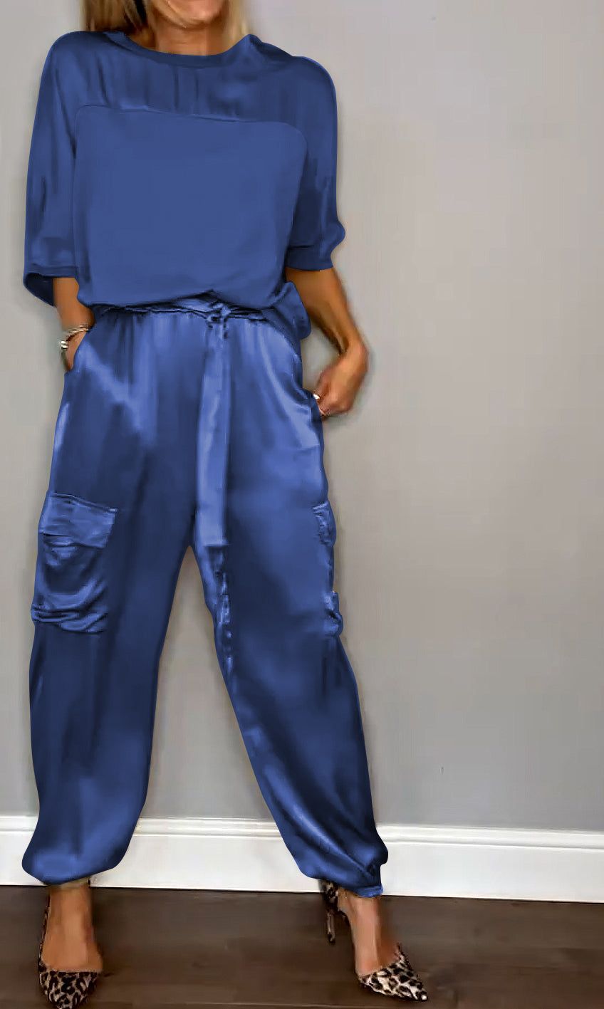 Vittoria™ | Stylish Satin Casual Set