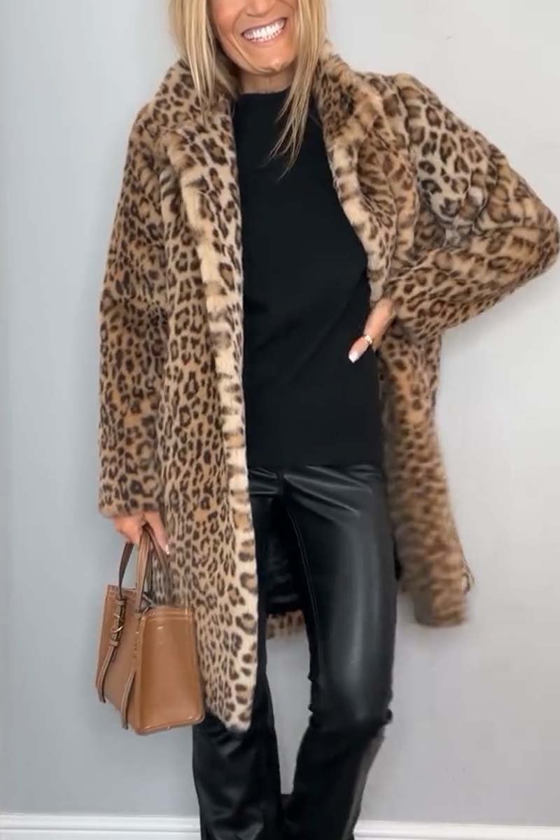 Elsa - Leopard Print Coat